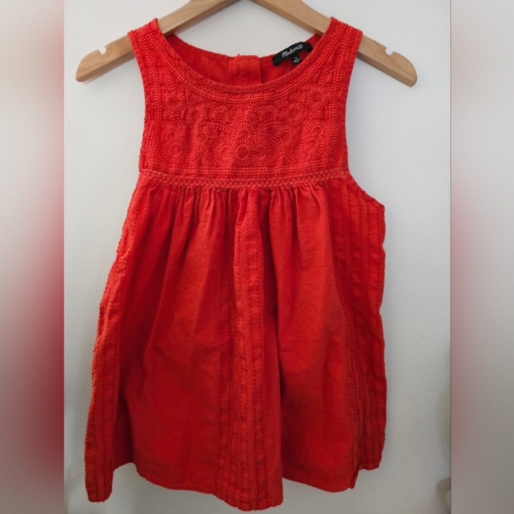 Sleevless madewell blouse